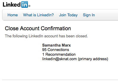 Samantha Marx has left the LinkedIn building